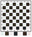 Szachownica z tworzywa do szachów ogrodowych GM-14