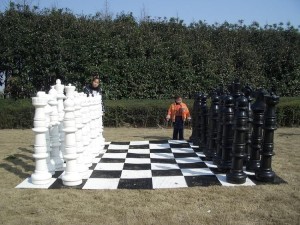 Szachy ogrodowe XXL - duże figury szachowe - król 122 cm