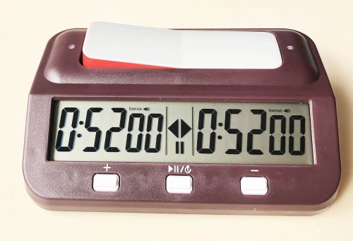 Zegar elektroniczny HQT101- burgundy