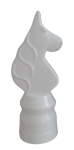 Skoczek, koń  plenerowy biały -duża figura szachowa - wys. 80 cm