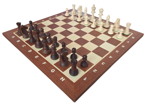 Staunton nr 4 z figurami w worku foliowym + 2 hetmany gratis!