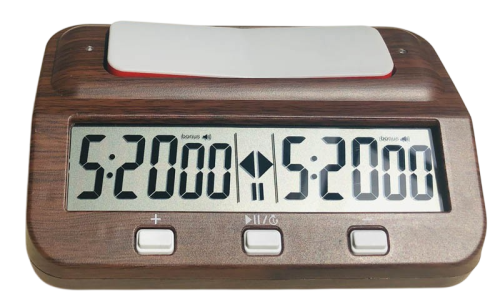 Zegar elektroniczny HQT101W -  wood - imitacja drewna